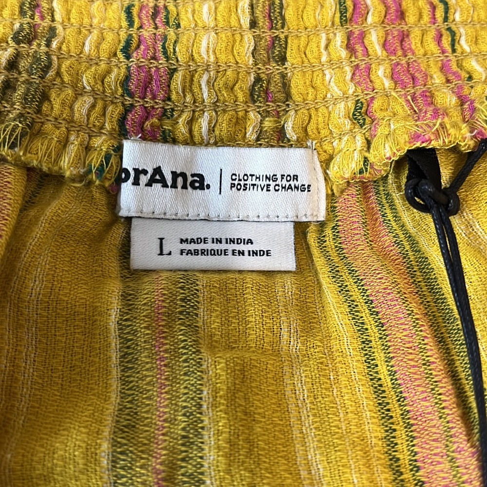 Prana Leapfrog Stripe Little Palm Organic Cotton Cami - Picture 9 of 11